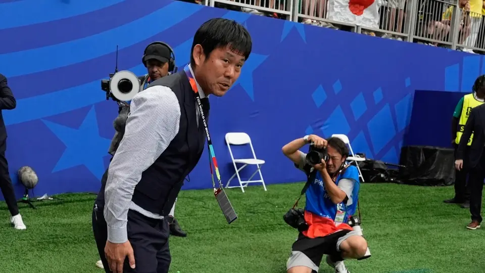 Hajime Moriyasu tras ser eliminado del Mundial | AP