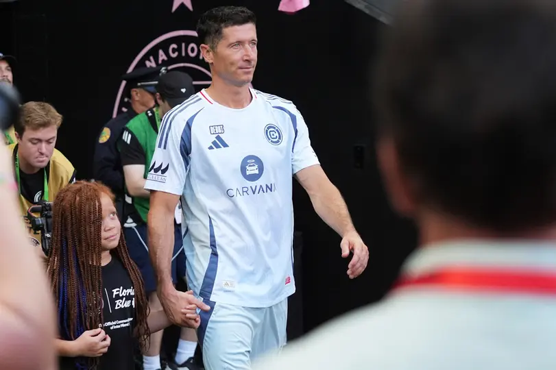 Lewandowski en su primer partido como jugador del Chicago Fire | AP