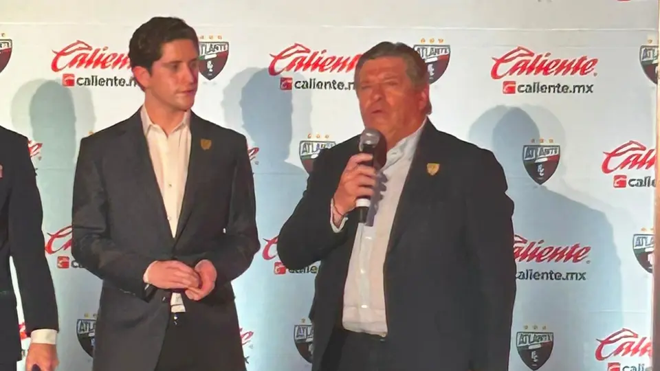Miguel Herrera en la presentación de la alianza entre Atlante y Caliente | CAPTURA