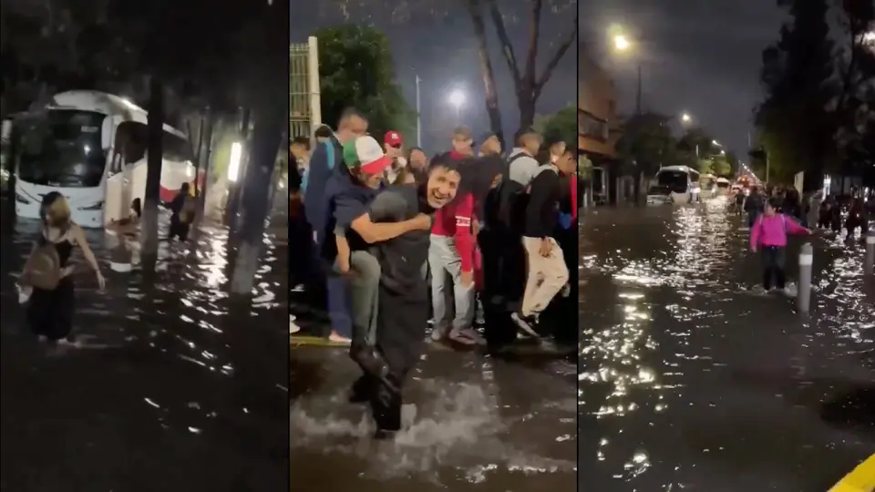 VIDEOS / Indios Verdes bajo el agua: lluvias colapsan transporte y vialidades al norte de CDMX