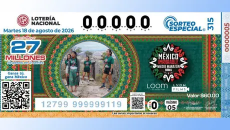 Lotería Nacional dedica billete a las corredoras de México Imparable