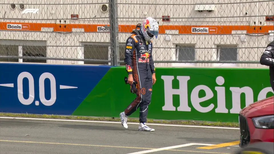 Verstappen tras su choque en el Gran Premio de Países Bajos | X: @F1