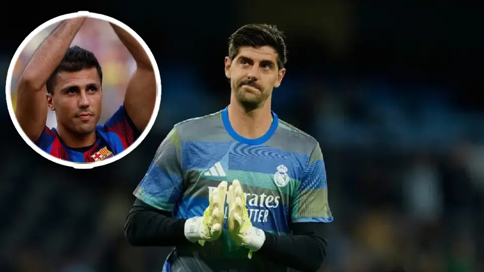 Courtois lanza dardo a Rodri tras elegir al Barcelona: “Es una lástima para él”