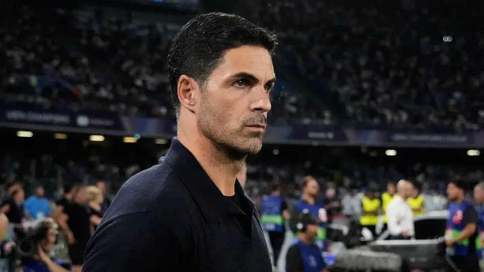Mikel Arteta, entrenador de Arsenal, en un partido de Champions League | AP