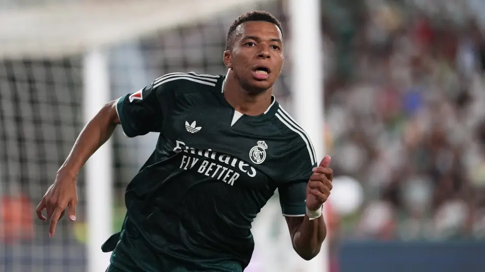 Kylian Mbappé en celebración con Real Madrid | AP