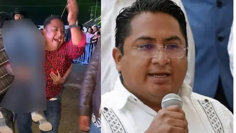 VIDEO: Alcalde de Juan C. Bonilla es captado cargando y nalgueando a una mujer durante festejos patrios