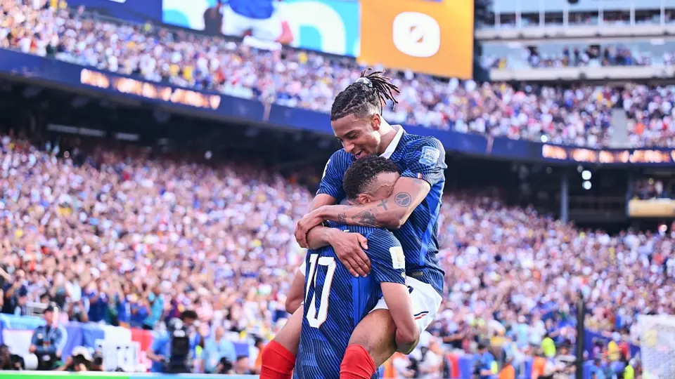 Mbappé y Olise en celebración con Francia en el Mundial 2026 | MEXSPORT