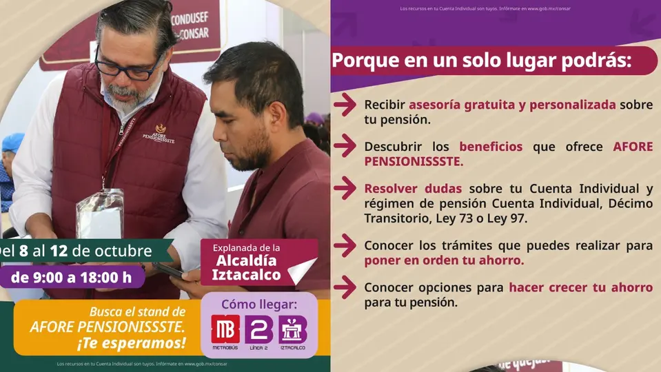 los asistentes podrán recibir orientación y acceder a más de 40 trámites relacionados con el Afore / Especial