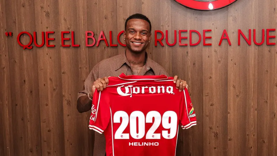 Helinho tras la firma de su renovación de contrato con Toluca | tolucafc.com