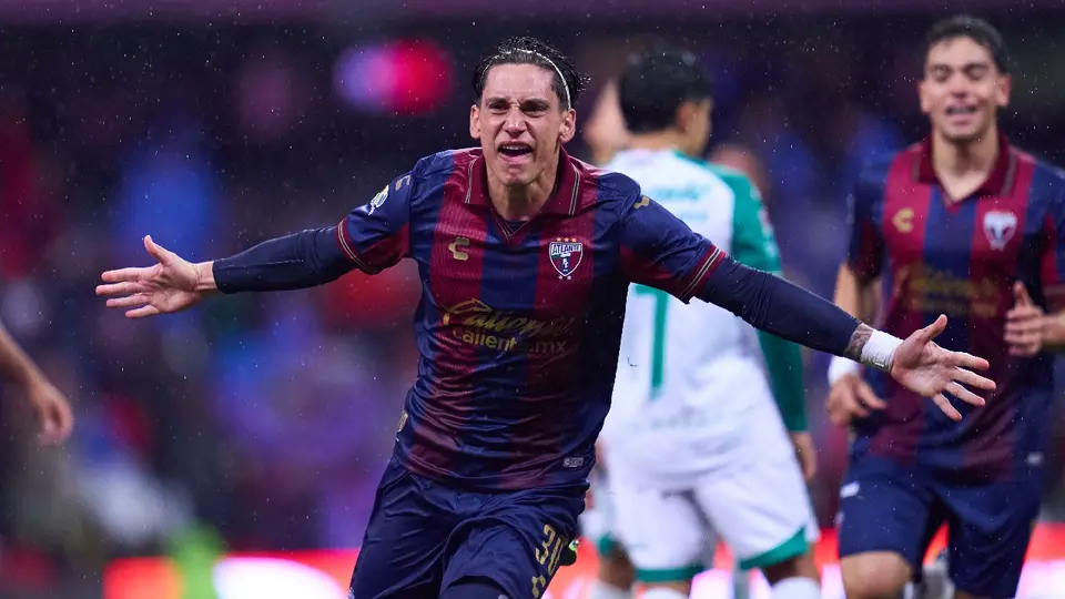 Martín Sarrafiore celebrando una anotación ante León| MEXSPORT