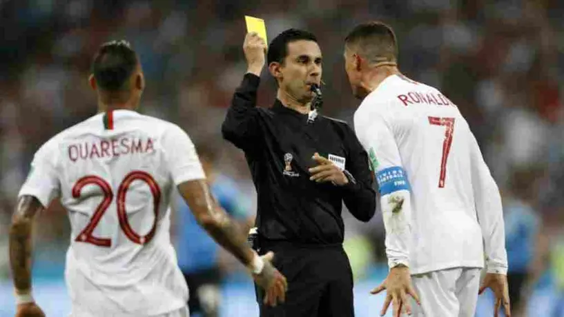 Cristiano Ronaldo le pidió disculpas a César Ramos, árbitro mexicano