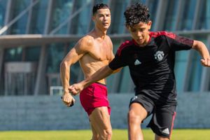 Video: Hijo de Cristiano Ronaldo lo imitó con un golazo