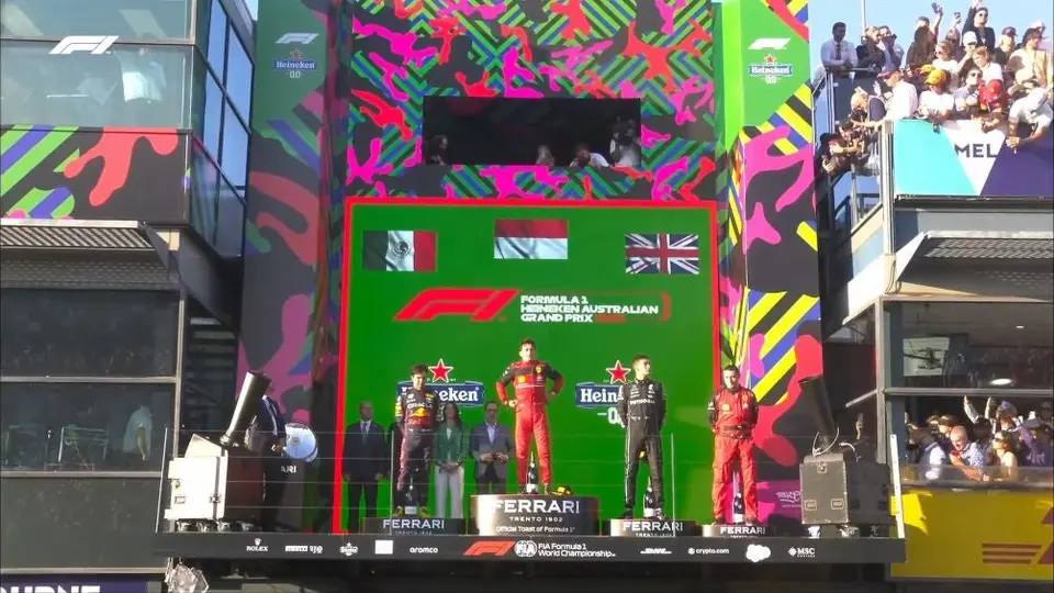 Checo Pérez: Subió al podio como segundo lugar en el GP de Australia