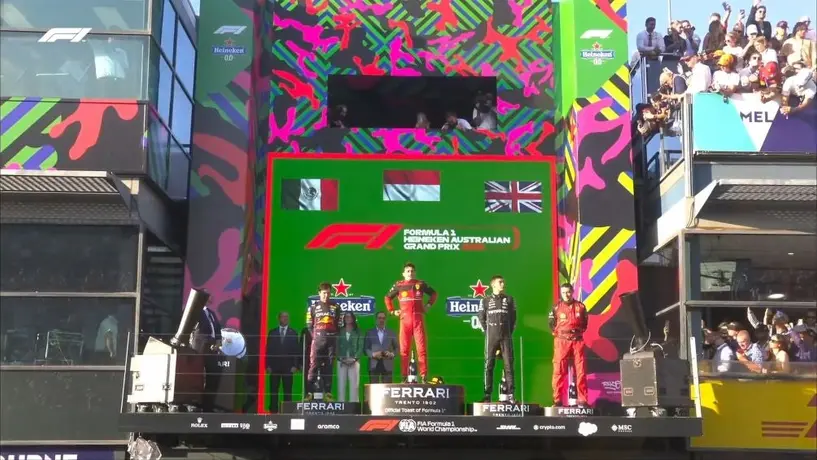 Checo Pérez: Subió al podio como segundo lugar en el GP de Australia