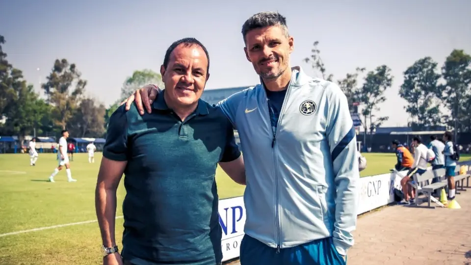 América: Cuauhtémoc Blanco visitó Coapa y pasó tiempo con Fernando Ortiz