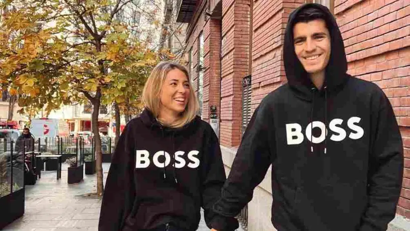 Esposa de Álvaro Morata contó cómo fue que él se tatuó su cara