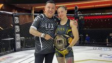 MMA: Victoria Alba se convirtió en la primera campeona Mosca de LUX Fight League
