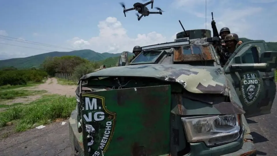 Video: CJNG atacó con drones y explosivos a pobladores de Tepalcatepec, Michoacán