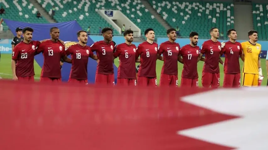 Selección de Qatar previo a juego | TWITTER @QFA