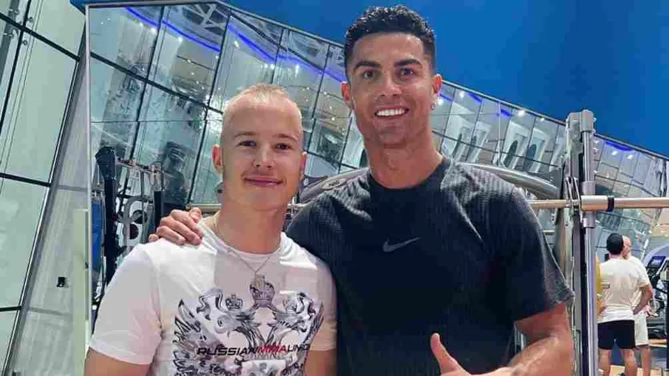 Cristiano Ronaldo y Nikita Mazepin entrenaron juntos en Dubái
