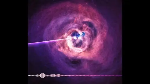 La NASA compartió el sonido de un agujero negro ubicado en el cúmulo de Perseo