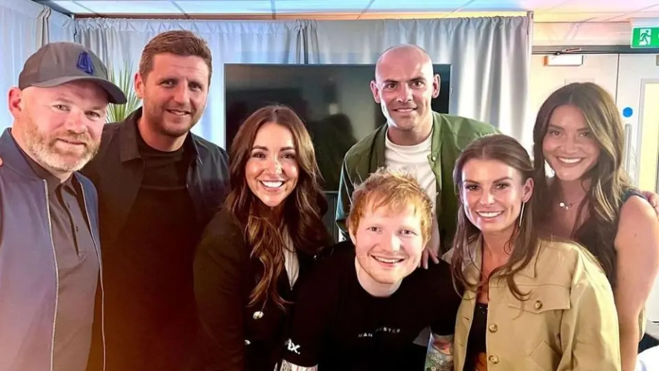 Wayne Rooney convivió con Ed Sheeran tras su concierto en Manchester