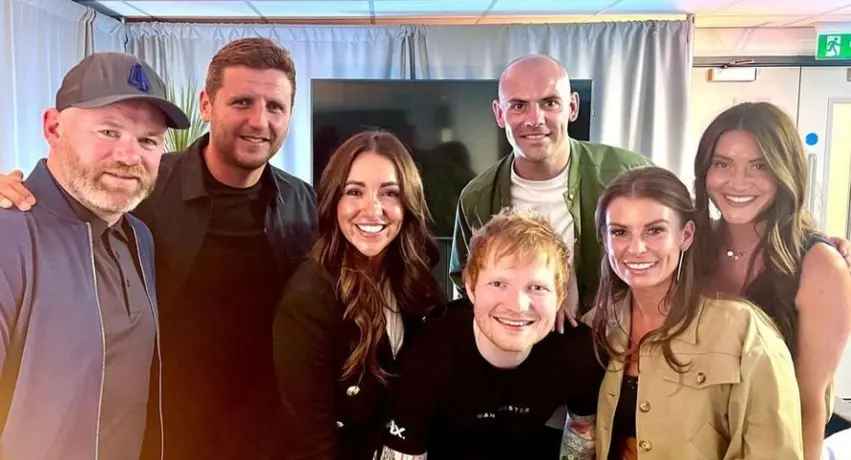 Wayne Rooney convivió con Ed Sheeran tras su concierto en Manchester