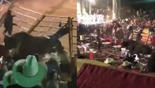 Video: Toro de monta embistió a espectadores durante jaripeo en Michoacán
