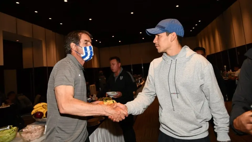 Pachuca: Chucky Lozano visitó a los Tuzos previo a Semifinales vs América