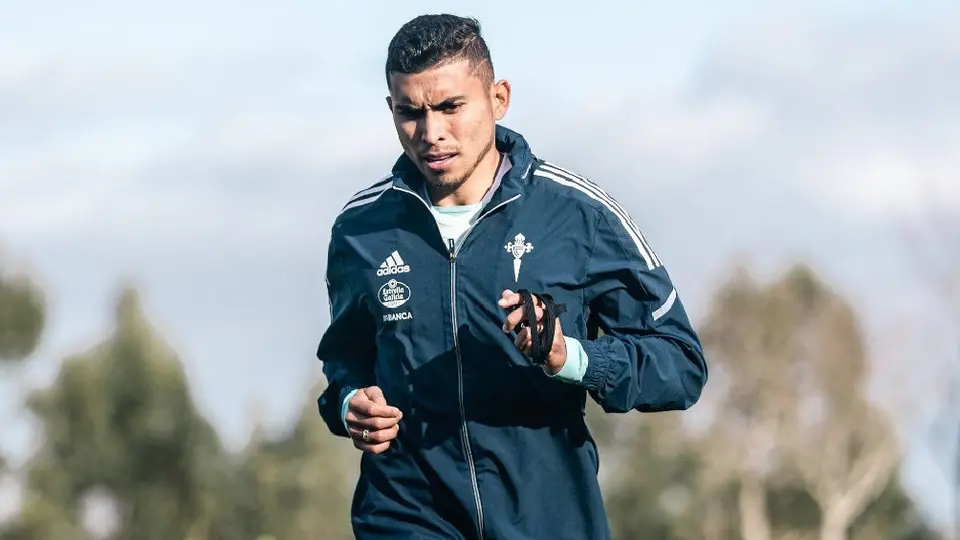 Orbelín Pineda: Realizó su primer entrenamiento con el Celta de Vigo