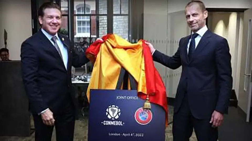 UEFA y Conmebol inauguraron oficina compartida en Londres