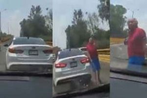 VIDEO: Hombre bajó de vehículo y agredió a familia en calles de la CDMX