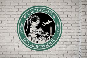 Nuevo logo de “Las Tlayudas del Aeropuerto” que una persona busca registrar ante el IMPI