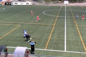 Video: Auxiliar técnico ingresó al campo para interrumpir contragolpe en España