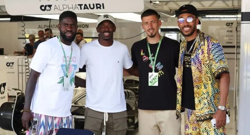 GP de España: Jugadores del Barcelona, invitados de lujo en el circuito de Montmeló