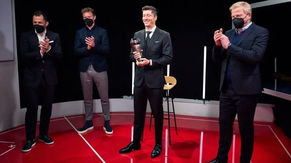 The Best: Robert Lewandowski ganó el premio al mejor jugador del 2021 por la FIFA