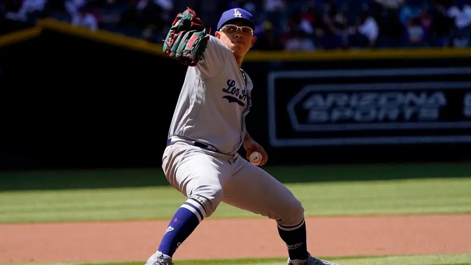 Julio Urías y los Dodgers, derrotados 3-1 frente a los Arizona Diamondbacks