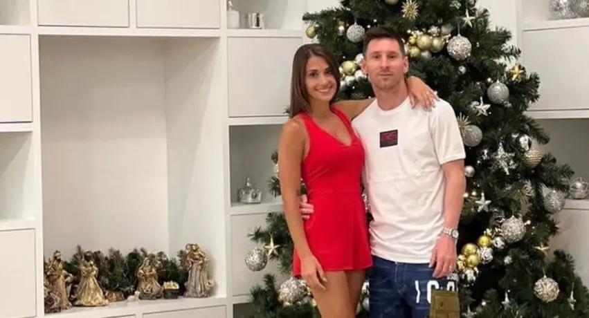 Leo Messi y Antonela Roccuzzo 'encendieron' la pista de baile en Nochebuena