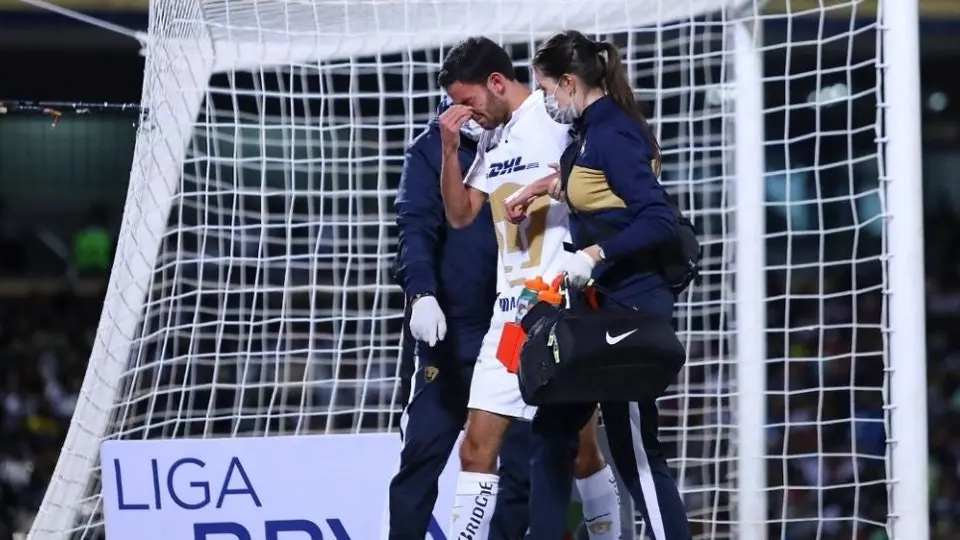 Pumas: Jerónimo Rodríguez es duda para enfrentar a Santos tras lesión en el tobillo