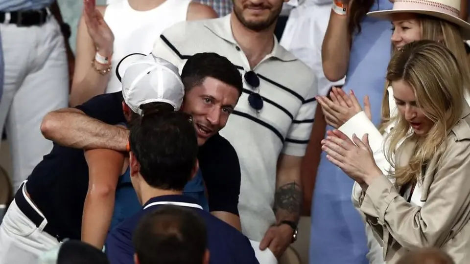 Robert Lewadowski: Asistió a Roland Garros para apoyar a Iga Swiatek