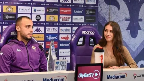 Fiorentina: Arthur Cabral causó polémica por gesto hacia la jefa de prensa