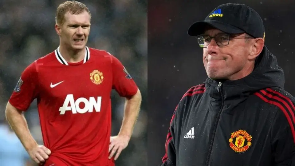 Paul Scholes criticó a Rangnick: 'En el United tiene que haber un DT de primer nivel'