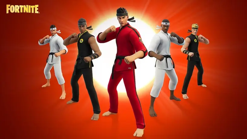 Fortnite: Cobra Kai llegó al battle royale con atuendos de la serie