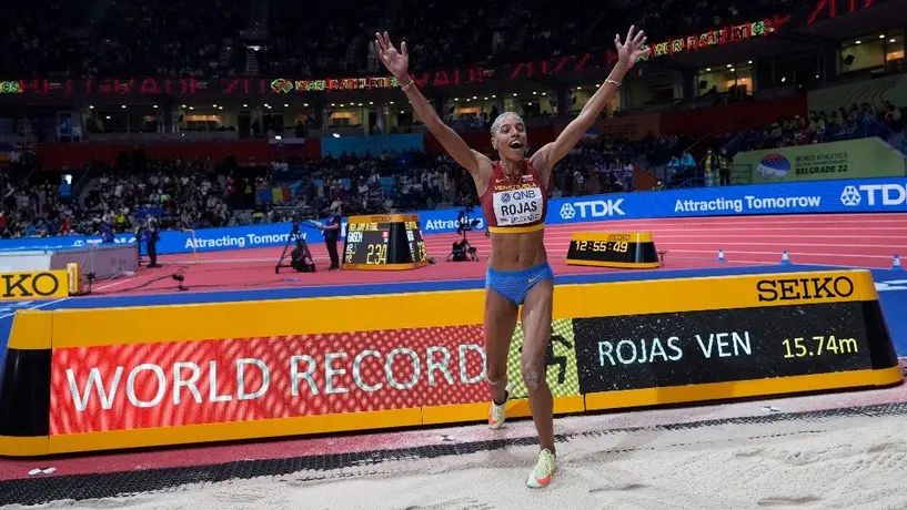 Yulimar Rojas: Tricampeona del mundo en triple salto; rompió su propio récord