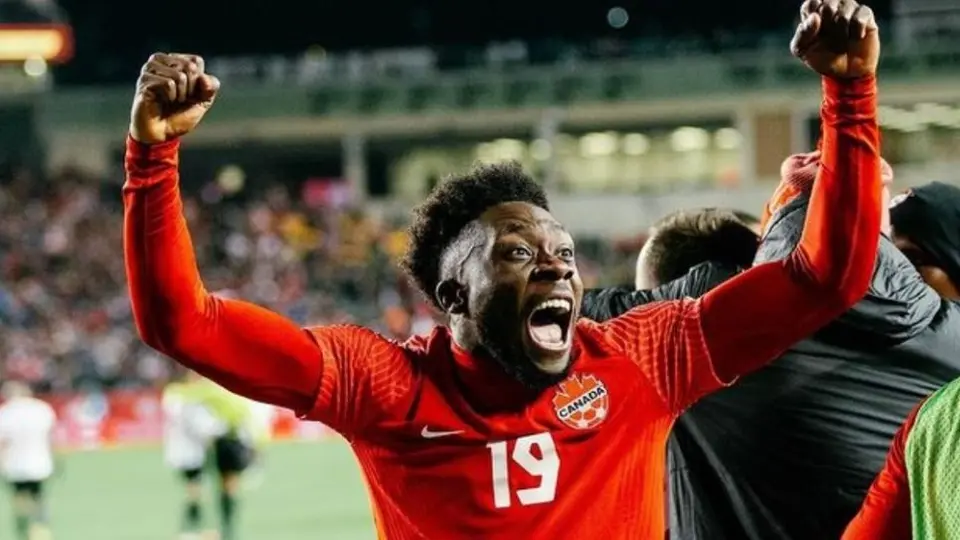 Alphonso Davies: Celebró eufóricamente las anotaciones de Canadá ante EE.UU.