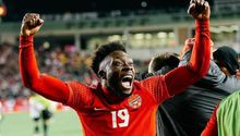 Alphonso Davies: Celebró eufóricamente las anotaciones de Canadá ante EE.UU.