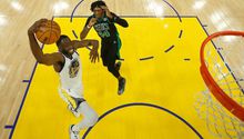 Golden State: Draymond Green trolleó a los Celtics tras título de la NBA