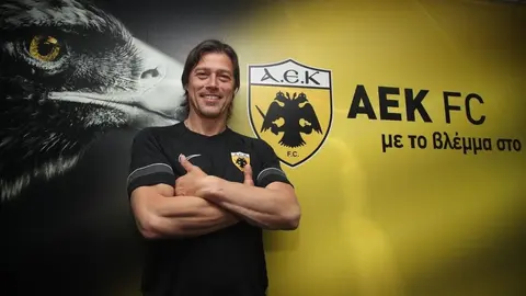 Matías Almeyda: Fue presentado como nuevo entrenador del AEK de Atenas de Grecia