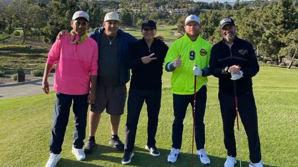 Jorge Campos y Luis García se reunieron con Canelo Álvarez para jugar golf