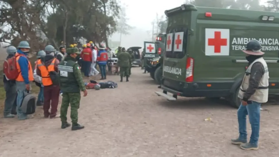Accidente en aeropuerto de Santa Lucía deja al menos 22 personas lesionadas